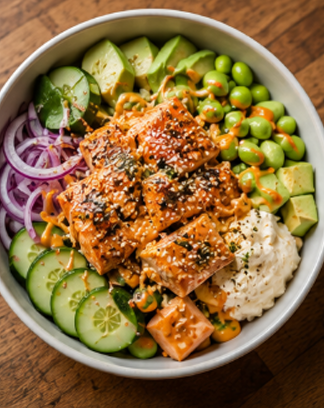 Crunchy Salmon Power Bowl
