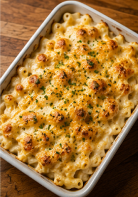 High-Protein Mac & Cheese Bake